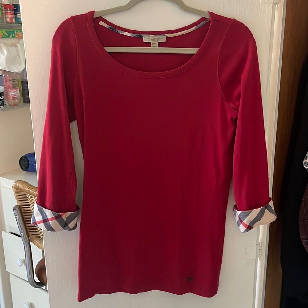 Red Burberry Blouse